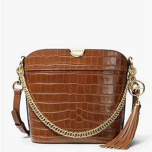 Michael Kors Bea Croc-Embossed Bag